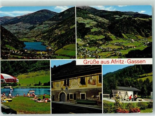 Afritz Ferienorte Afritz Gassen mit Afritzer See Gegendtal