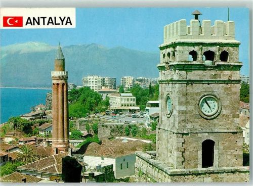 Antalya Yivli Minare Saat Kulesi Glockenturm