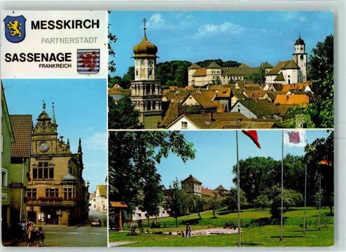 Meßkirch Partnerstadtkarte Sassenage Frankreich