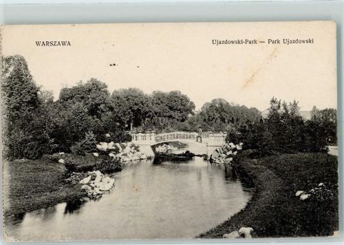 Warschau 1917 Park Ujazdowski AK