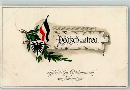 1916 Namenstag Deutsch und treu Verlag HWB K 340