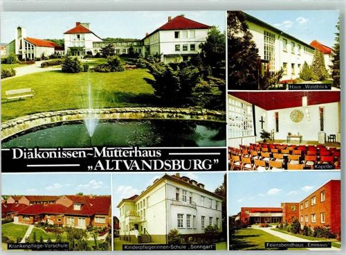 Lemförde Diakonissen-Mutterhaus Altvandsburg Haus Waldblick Kapelle Feierabendhaus Emmaus Kinderpflegerinnen-Schule Sonngart Krankenpflege-Vorschule