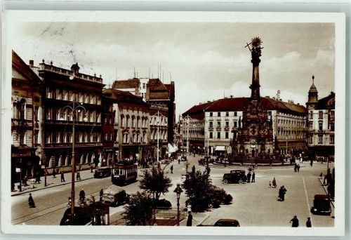 Olomouc Namesti Straßenbahn Säule