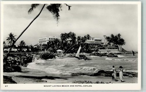 1956 Mount Lavinia Beach and Hotel