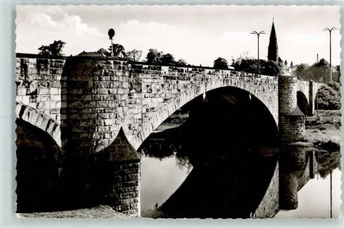 Rheine Blick von der alten auf die neue Emsbrücke