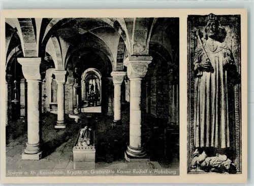Speyer Dom Krypta Grabstätte Kaiser Rudolf v. Habsburg