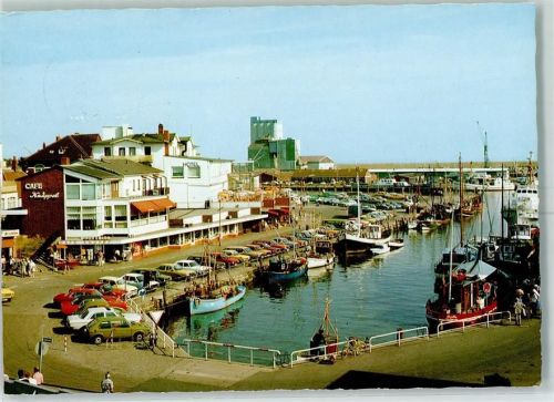 Büsum Alter Hafen Fischerboote Cafe Küppel