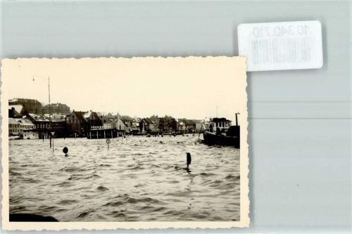 Flensburg Hochwasser Fördebrücke Foto keine AK