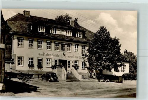 Saalfeld Gasthaus Zum roten Hirsch im grünen Wald