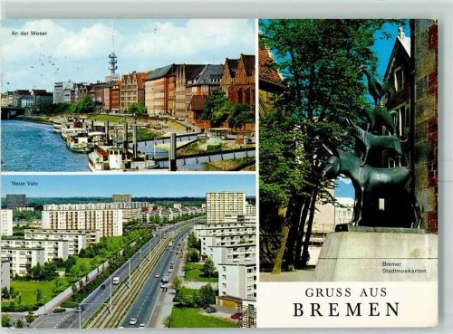Bremen Bremer Stadtmusikanten Neue Vahr Weser