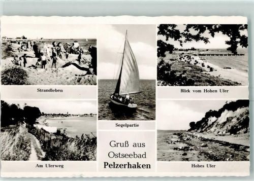 Pelzerhaken Badestrand Seeuferweg Segelboot