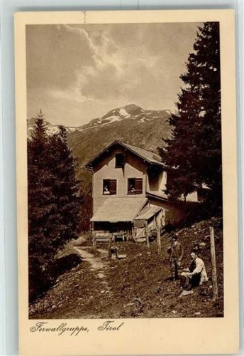 Konstanzer Hütte Ferwallgruppe Rosannatal Hüttenstempel Beschreibung aufgeklebt