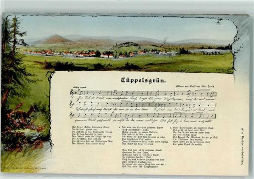 Depoltovice Tüppelsgrün Liederkarte AK