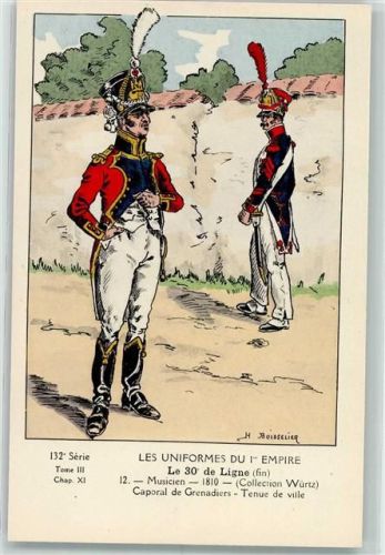 Nr. 12 sign. H. Boisselier Uniform du Empire keine AK