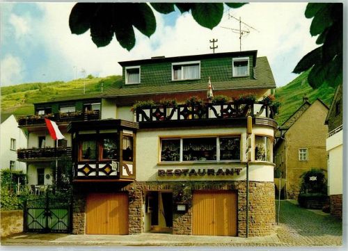 Valwig Rückseite mit Abschürfungen und Kleberesten Gasthaus Restaurant Andries Moselstraße 45