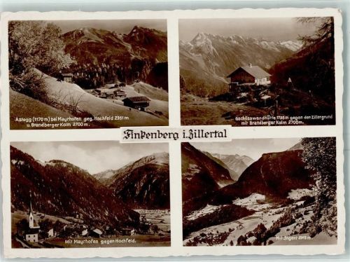 6292 Finkenberg - Astegg gegen Hochfeld Brandberger Kolm Gschösswandhütte gegen Zillergrund Mayrhofen gegen Hochfeld Ingent