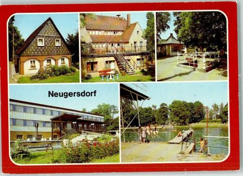 Neugersdorf Rückseite mit Abschürfungen bzw Kleberesten Umgebindehaus Jugendherberge A. Funk Spreequelle Poliklinik