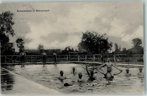 Bichancourt 1915 Schwimmbad Feldpost WK I