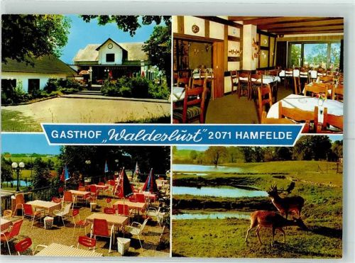 Hamfelde Gasthaus Waldeslust Innenansicht Rotwild