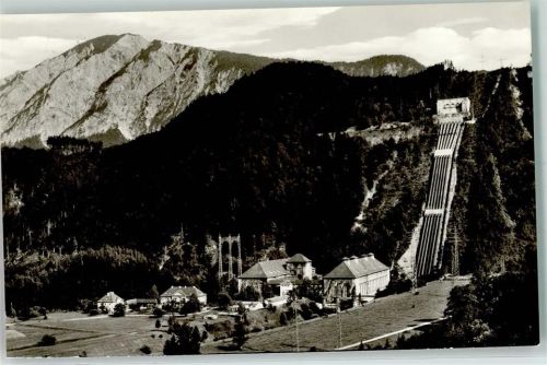 Kochel Walchsee-Kraftwerk Rückseite mit Abschürfungen bzw Kleberesten