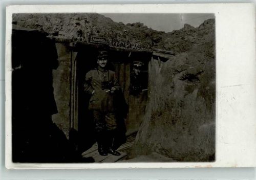 Cernay 1916 Feldpost WK I Schützengraben