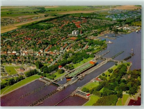 Brunsbüttel Schleuse Fliegeraufnahme