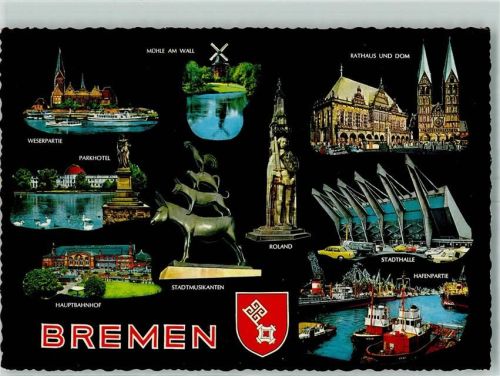 Bremen Stadtmusikanten Rathaus Dom Roland Stadthalle