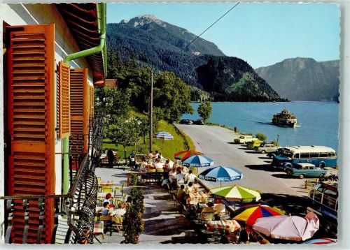 Achenkirch Blick vom Hotel Scholastika am Achensee gegen Süden