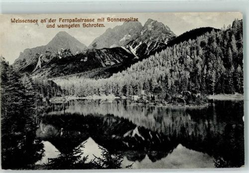 Weissensee Weissensee an der Fernpaßstraße Sonnenspitze Wamgeten Schrofen
