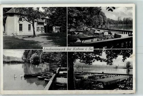 Kohren-Sahlis Gasthaus Lindenvorwerk Seeterrasse Ruderboote Schwäne