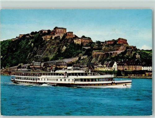 Koblenz Fahrgastschiff Rüdesheim AK