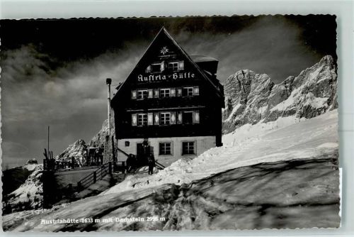 Austriahütte Beschreibung aufgeklebt Hüttenstempel