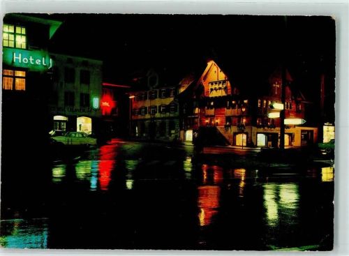 Dornbirn Marktplatz bei Nacht