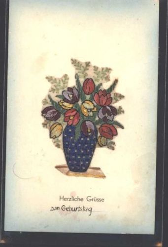 Geburtstag Blumenvase keine AK