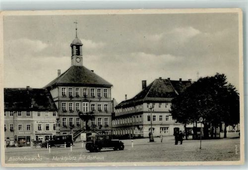 Bischofswerda Marktplatz mit Rathaus