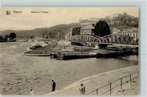 Namur Hafen Frachtkahn
