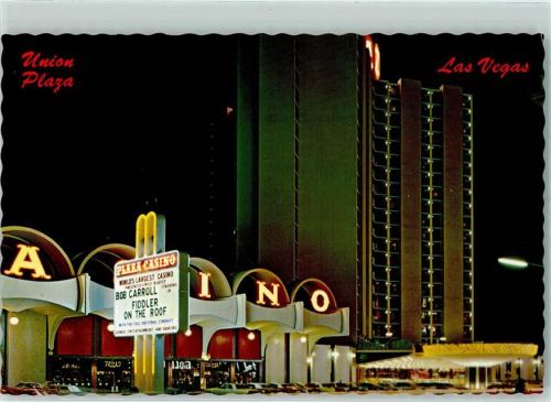 Las Vegas Union Plaza Nacht Beleuchtung