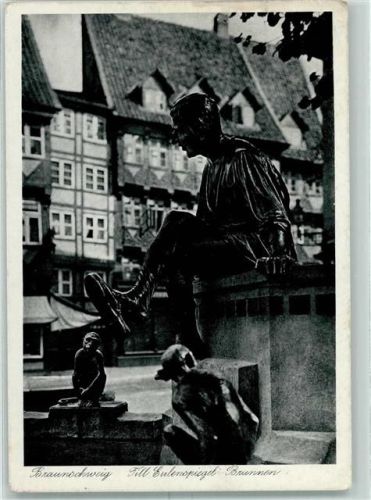 Braunschweig Till Eulenspiegel Brunnen AK