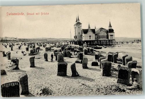 Swinemünde Strand Brücke Gasthaus