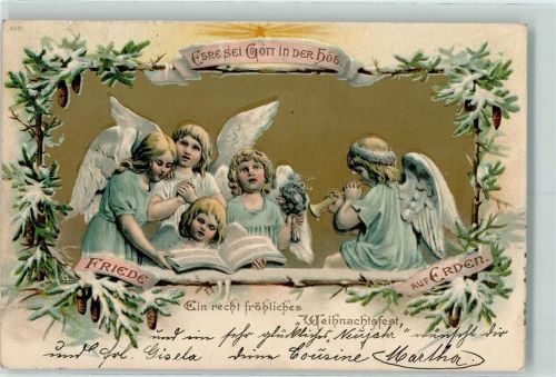 Weihnachten Tannenzapfen AK