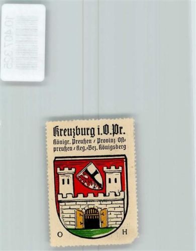 Kreuzburg O.S. Vignette Wappen Kaffee Hag 1920-1940