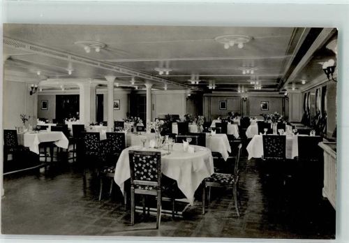 Speisesaal der Touristen Klasse Hamburg-Amerika Linie