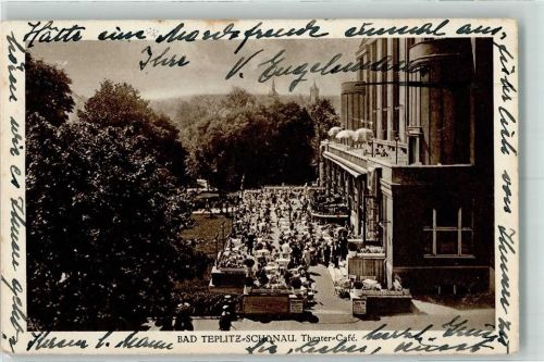 Lazne Teplice nad Becvou 1935 Theater Cafe AK