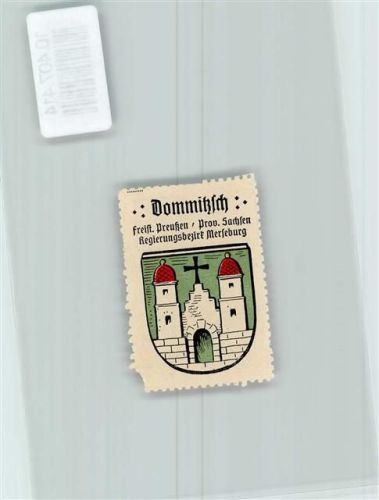 Dommitzsch Vignette Wappen Kaffee Hag 1920-1940