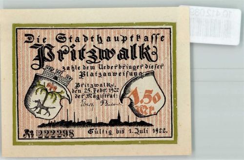 Pritzwalk Notgeld