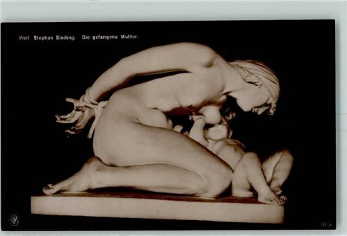 Prof. Stephan Sinding Die gefangene Mutter Baby Nr. 1613