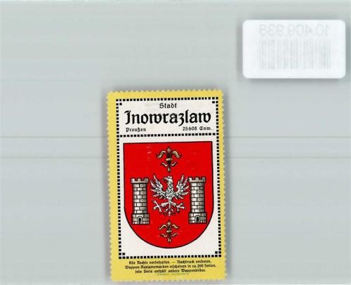Hohensalza Vignette Wappen Kaffee Hag ca 1920-1940