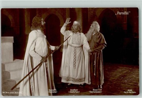Parsifal Hansen als Parsifal Roether als Amfortas Blass als Gurnemanz