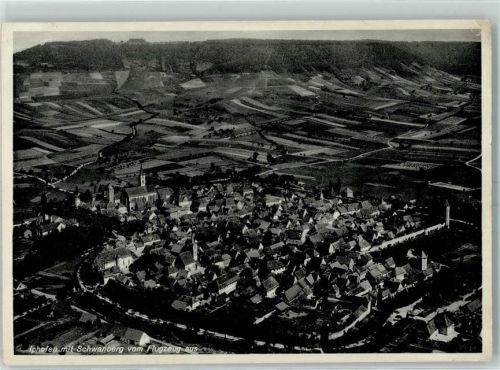 Iphofen Schwanberg Fliegeraufnahme