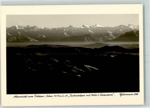 Belchen Fotograf Gutermann Alpensicht Zentralalpen mit Titlis und Sustenhorn